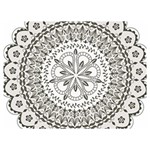 Vector Mandala Drawing Decoration Two Sides Premium Plush Fleece Blanket (Extra Small)
