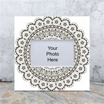 Vector Mandala Drawing Decoration White Box Photo Frame 4  x 6 