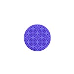 Decor Pattern Blue Curved Line 1  Mini Magnets