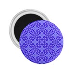 Decor Pattern Blue Curved Line 2.25  Magnets