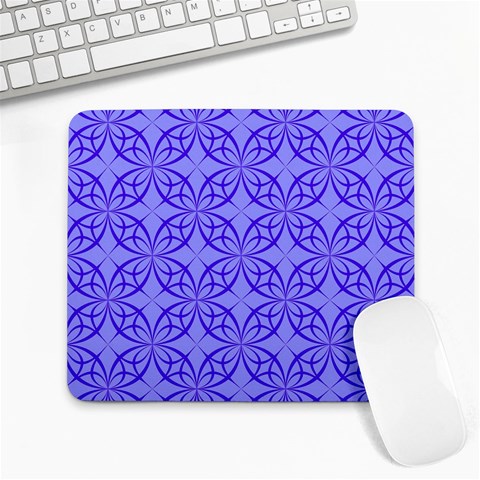 Decor Pattern Blue Curved Line Large Mousepad from ArtsNow.com Front