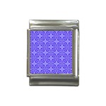 Decor Pattern Blue Curved Line Italian Charm (13mm)