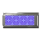 Decor Pattern Blue Curved Line Superlink Italian Charm (9mm)