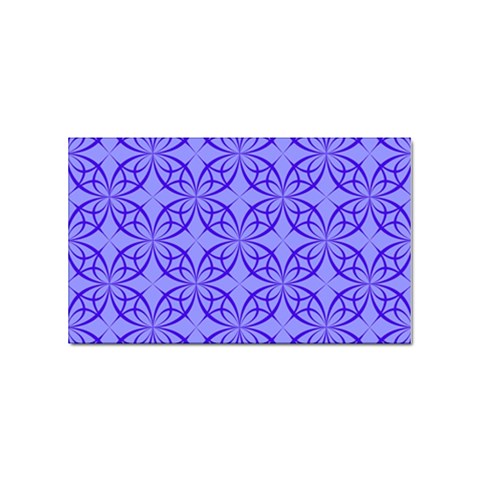 Decor Pattern Blue Curved Line Sticker (Rectangular) from ArtsNow.com Front