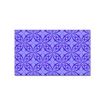 Decor Pattern Blue Curved Line Sticker Rectangular (10 pack)