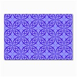 Decor Pattern Blue Curved Line Postcard 4 x 6  (Pkg of 10)
