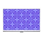 Decor Pattern Blue Curved Line Business Card Holder