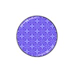 Decor Pattern Blue Curved Line Hat Clip Ball Marker (4 pack)