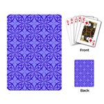Decor Pattern Blue Curved Line Playing Cards Single Design (Rectangle)
