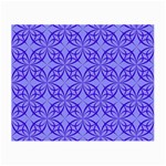 Decor Pattern Blue Curved Line Small Glasses Cloth (2 Sides)
