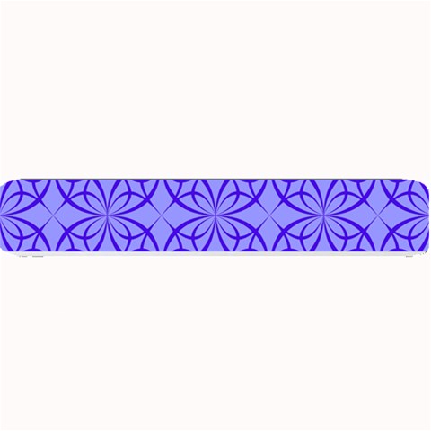 Decor Pattern Blue Curved Line Small Bar Mat from ArtsNow.com 24 x4  Bar Mat
