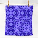Decor Pattern Blue Curved Line Face Towel