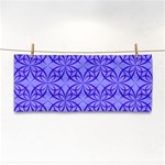 Decor Pattern Blue Curved Line Hand Towel