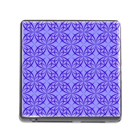 Decor Pattern Blue Curved Line Memory Card Reader (Square 5 Slot) from ArtsNow.com Front
