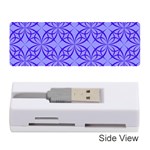 Decor Pattern Blue Curved Line Memory Card Reader (Stick)
