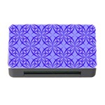 Decor Pattern Blue Curved Line Memory Card Reader with CF