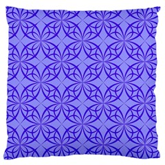 Decor Pattern Blue Curved Line Large Cushion Case (Two Sides) from ArtsNow.com Back
