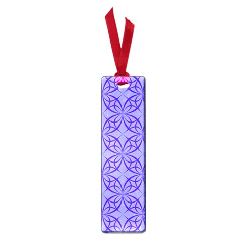 Decor Pattern Blue Curved Line Small Book Marks from ArtsNow.com Front
