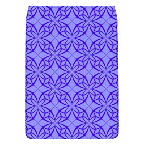 Decor Pattern Blue Curved Line Removable Flap Cover (L) from ArtsNow.com Front