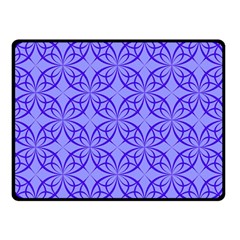 Decor Pattern Blue Curved Line Two Sides Fleece Blanket (Small) from ArtsNow.com 45 x34  Blanket Front