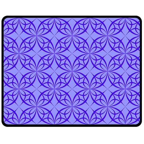 Decor Pattern Blue Curved Line Two Sides Fleece Blanket (Medium) from ArtsNow.com 58.8 x47.4  Blanket Front