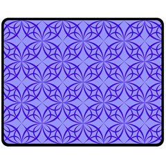 Decor Pattern Blue Curved Line Two Sides Fleece Blanket (Medium) from ArtsNow.com 58.8 x47.4  Blanket Back