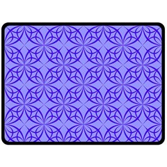 Decor Pattern Blue Curved Line Two Sides Fleece Blanket (Large) from ArtsNow.com 80 x60  Blanket Back