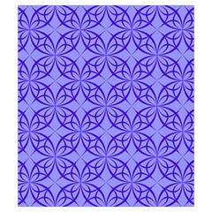 Decor Pattern Blue Curved Line Drawstring Pouch (Small) from ArtsNow.com Back