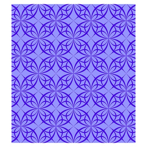 Decor Pattern Blue Curved Line Drawstring Pouch (Medium) from ArtsNow.com Back