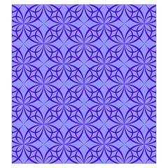 Decor Pattern Blue Curved Line Drawstring Pouch (Large) from ArtsNow.com Back