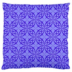 Decor Pattern Blue Curved Line Large Premium Plush Fleece Cushion Case (Two Sides) from ArtsNow.com Front