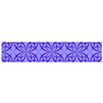 Decor Pattern Blue Curved Line Small Premium Plush Fleece Scarf