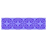 Decor Pattern Blue Curved Line Oblong Satin Scarf (16  x 60 )