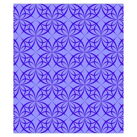 Decor Pattern Blue Curved Line Drawstring Pouch (XS) from ArtsNow.com Front
