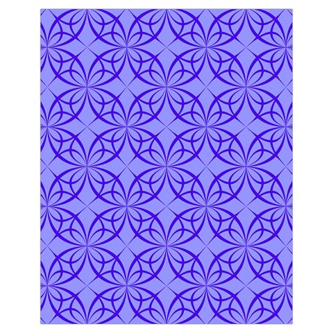 Decor Pattern Blue Curved Line Drawstring Pouch (XL) from ArtsNow.com Front