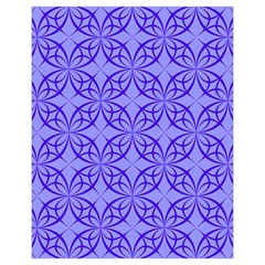 Decor Pattern Blue Curved Line Drawstring Pouch (XL) from ArtsNow.com Back