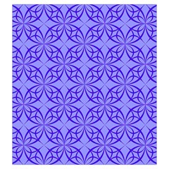 Decor Pattern Blue Curved Line Drawstring Pouch (2XL) from ArtsNow.com Front