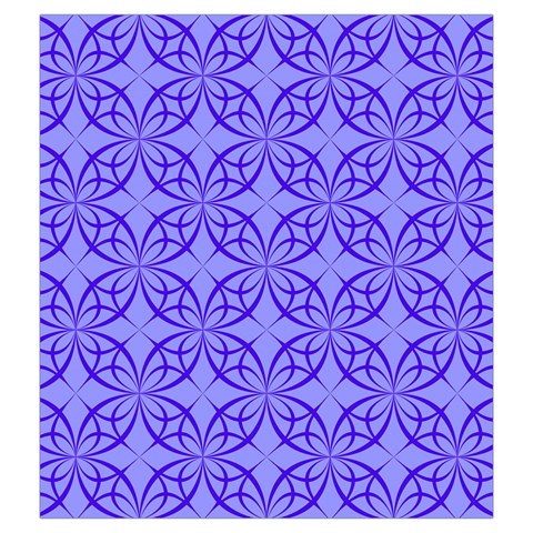 Decor Pattern Blue Curved Line Drawstring Pouch (2XL) from ArtsNow.com Back