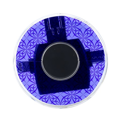 Decor Pattern Blue Curved Line On Front