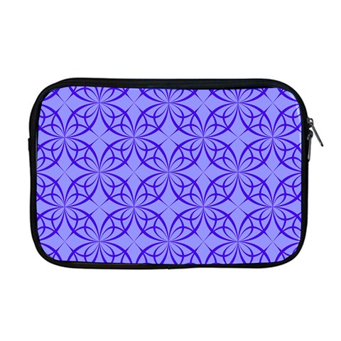 Decor Pattern Blue Curved Line Apple MacBook Pro 17  Zipper Case from ArtsNow.com Front