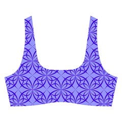 Decor Pattern Blue Curved Line Cross Back Hipster Bikini Set from ArtsNow.com Front