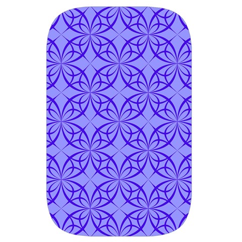 Decor Pattern Blue Curved Line Waist Pouch (Large) from ArtsNow.com Front