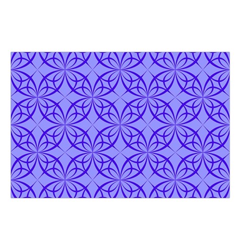 Decor Pattern Blue Curved Line Waist Pouch (Large) from ArtsNow.com Loop