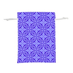 Decor Pattern Blue Curved Line Lightweight Drawstring Pouch (L) from ArtsNow.com Front