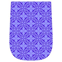 Decor Pattern Blue Curved Line Wristlet Pouch Bag (Small) from ArtsNow.com Left Side