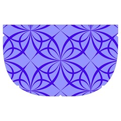 Decor Pattern Blue Curved Line Make Up Case (Medium) from ArtsNow.com Side Left