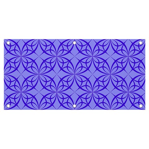 Decor Pattern Blue Curved Line Banner and Sign 4  x 2  from ArtsNow.com Front