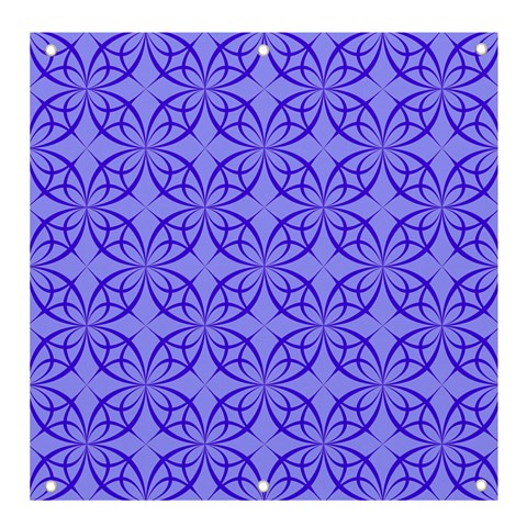 Decor Pattern Blue Curved Line Banner and Sign 4  x 4  from ArtsNow.com Front