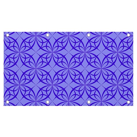 Decor Pattern Blue Curved Line Banner and Sign 7  x 4  from ArtsNow.com Front