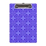 Decor Pattern Blue Curved Line A5 Acrylic Clipboard